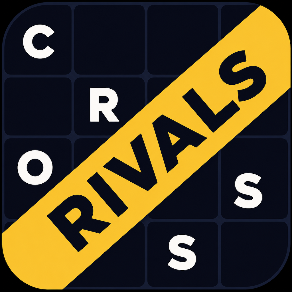 Crossrivals App Icon - crossword PvP word duel game
